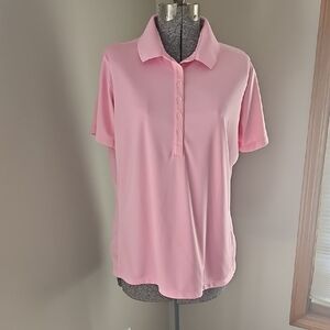 Nike pro golf tour performance dri fit pink polo